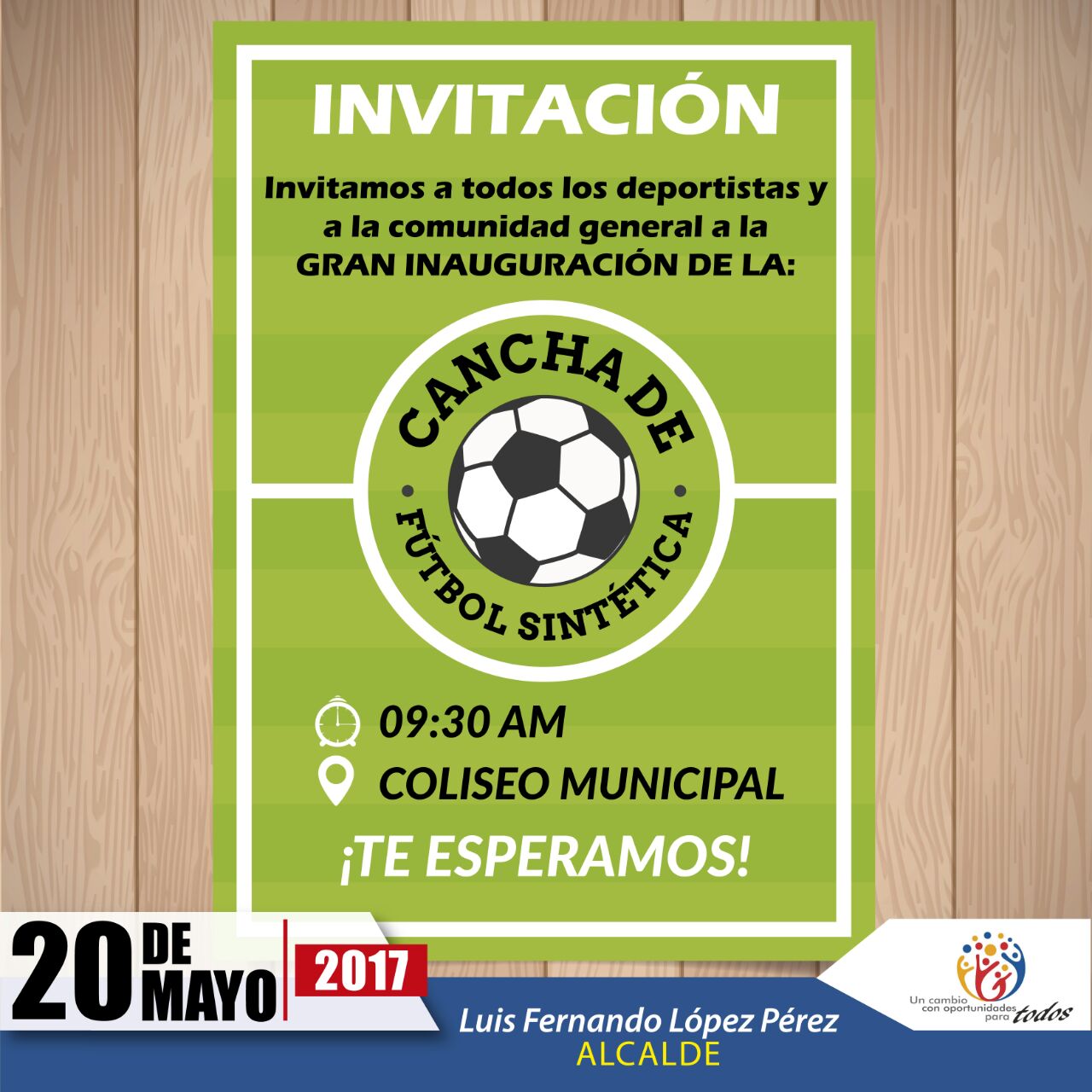 INAUGURACI�N PLACA DEPORTIVA-CANCHA SINT�TICA NUDILLALES